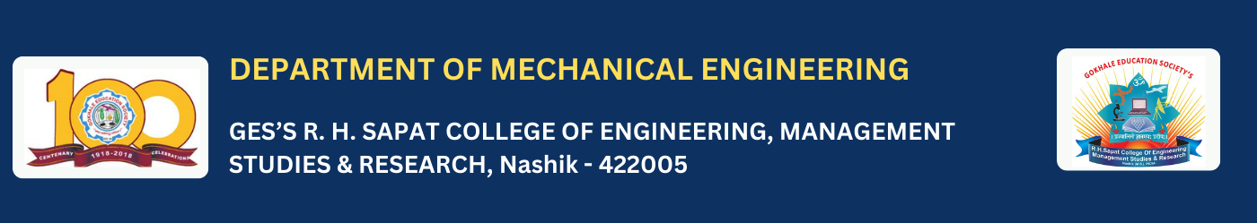 R. H. Sapat College Of Engineering, Management Studies And Research | Mechanical Engg.
